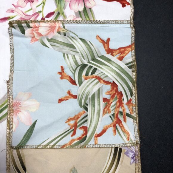 Seaside Frolic Fabric Beacon Hill in Pink Lily Remnant Rare Discontinued - Picture 10 of 12